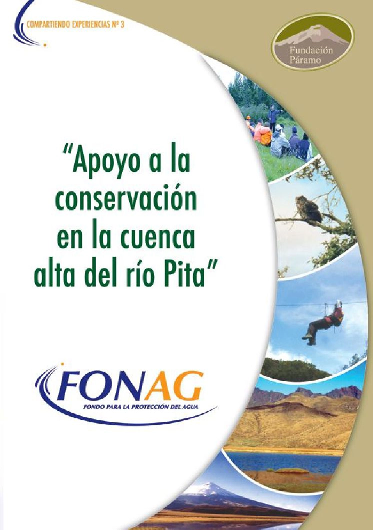 Apoyo a la conservación en la cuenca alta del río Pita